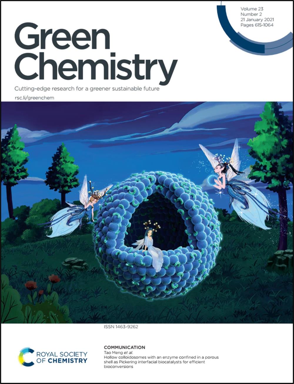 Prof.Meng's group published a cover paper on top journal Green Chemistry